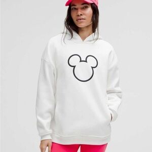 Lululemon X Disney Mickey Fleece white hoodie - size XL